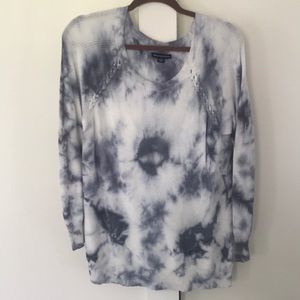 American eagle blue tie dye sweater